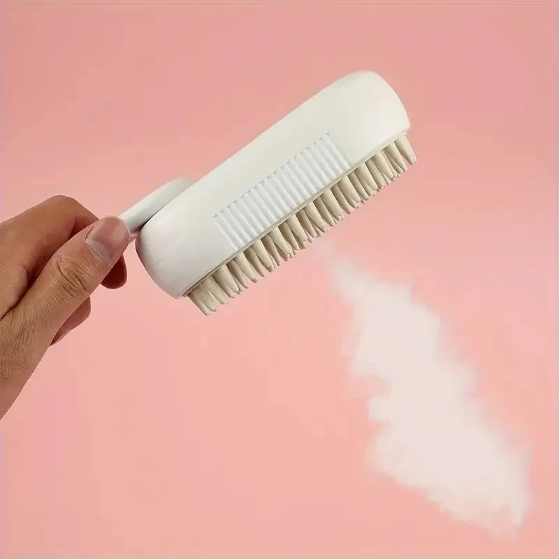 Steam Brush Pro: Cepillo de vapor 3 en 1 para mascotas: masaje, pulverización y eliminación del pelo.